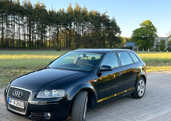 Audi A3 cena 19999 przebieg: 212149, rok produkcji 2007 z Czersk małe 497